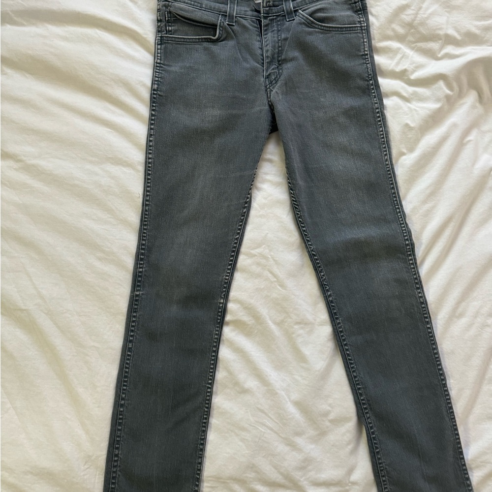 Levi’s 511 Slim fit grey jeans.